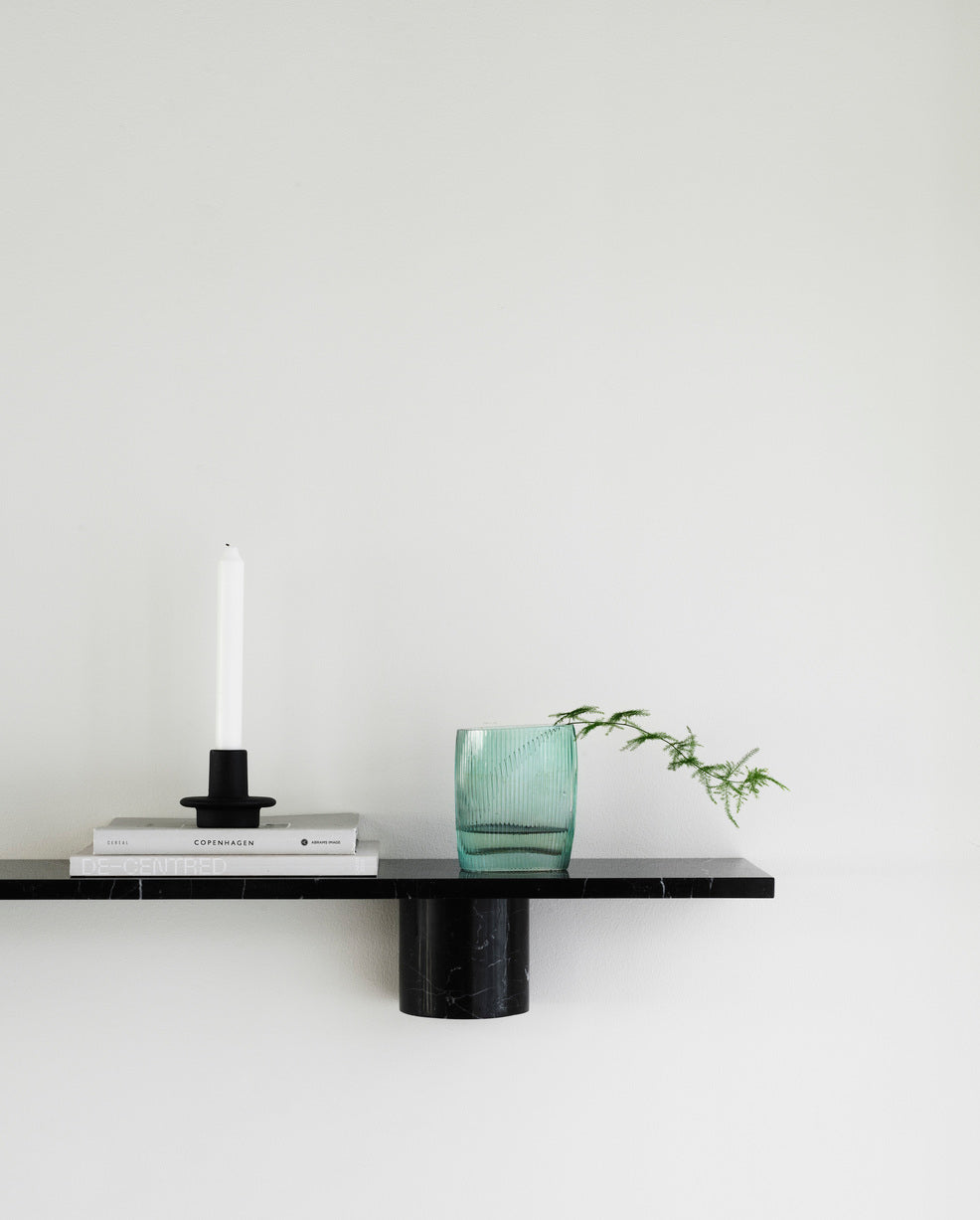 Shelf stena black marble