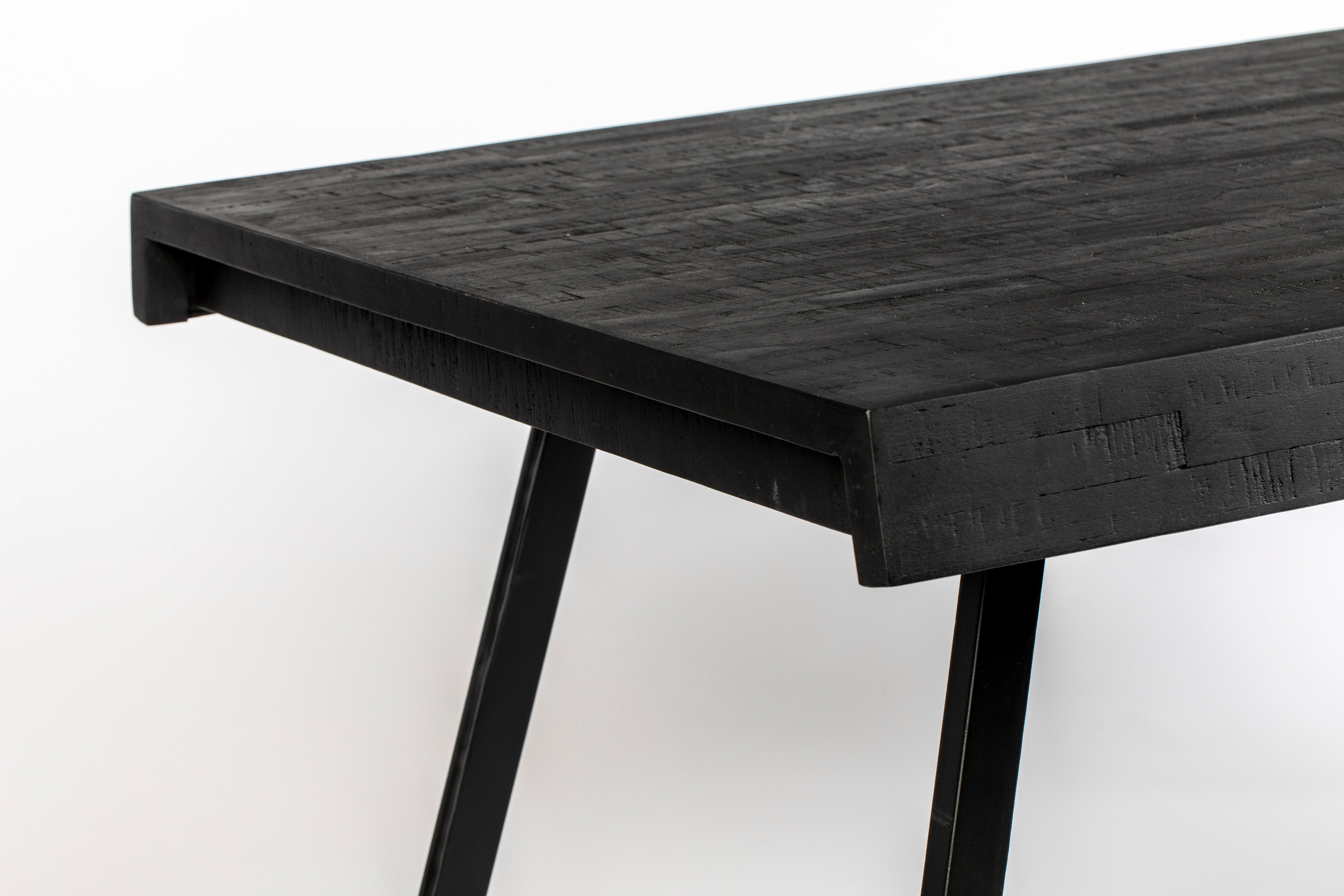 Suri Tisch schwarz lehren Holz