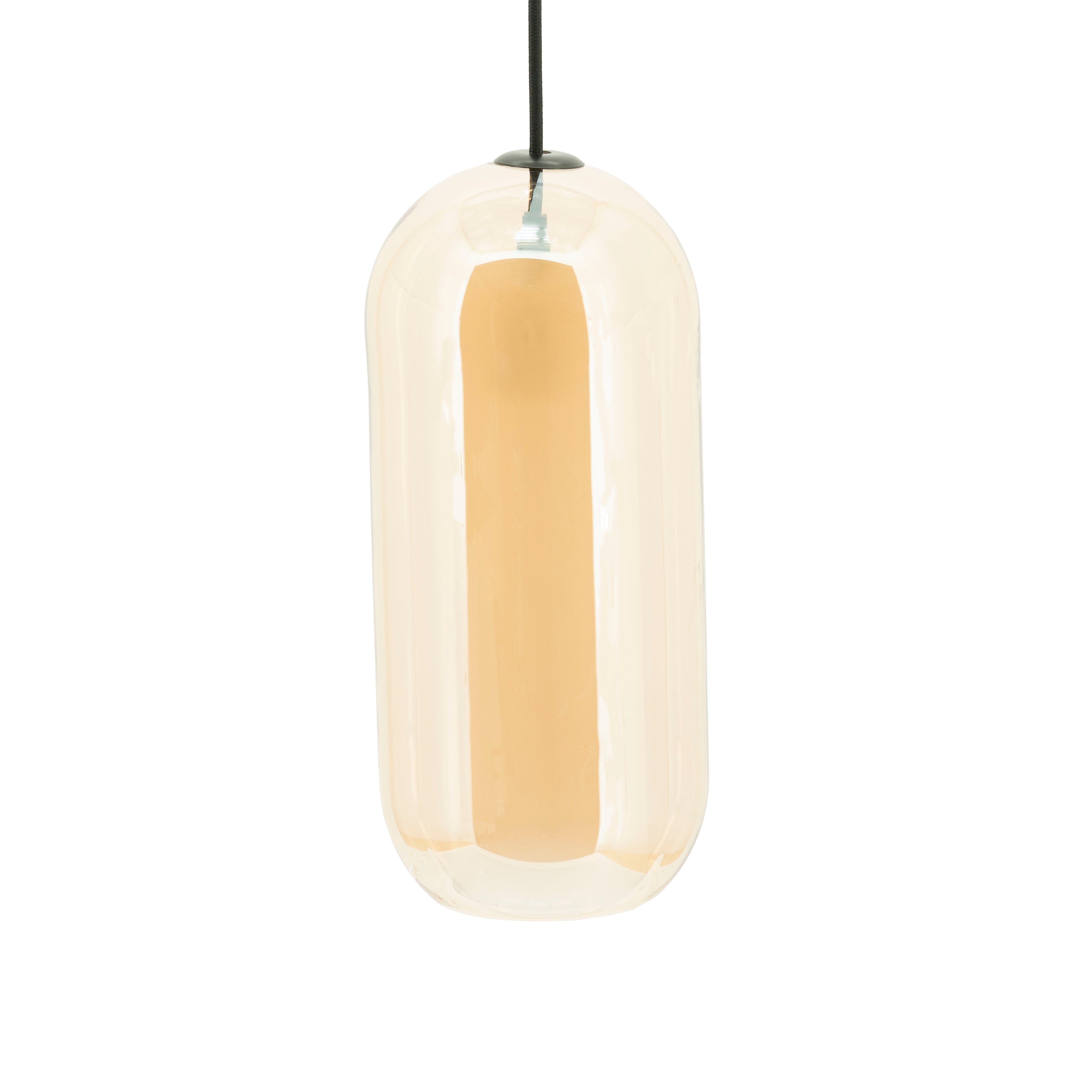 Lampa wisząca szklana SHONA złoty