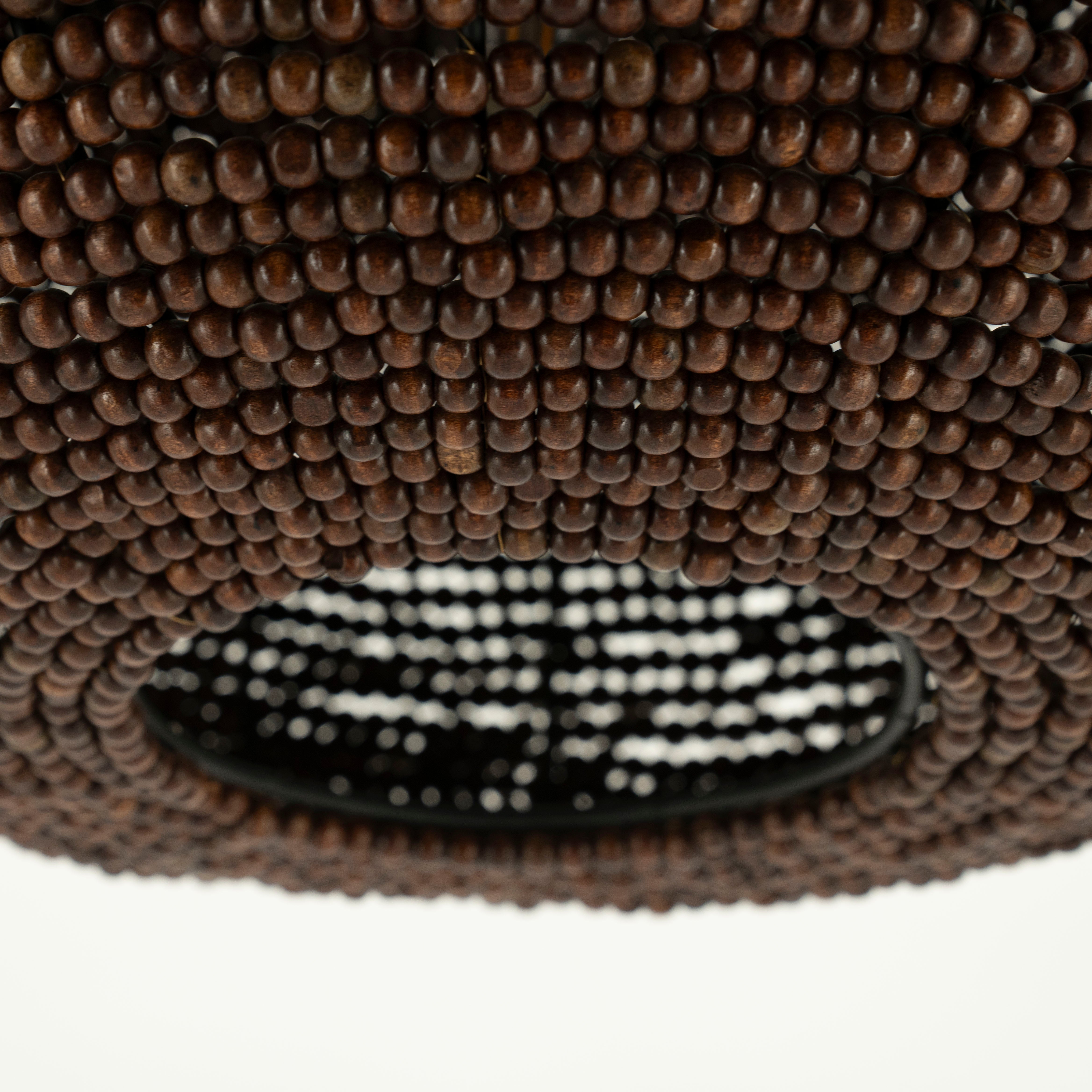 Lampa wisząca SHANGA ciemne drewno