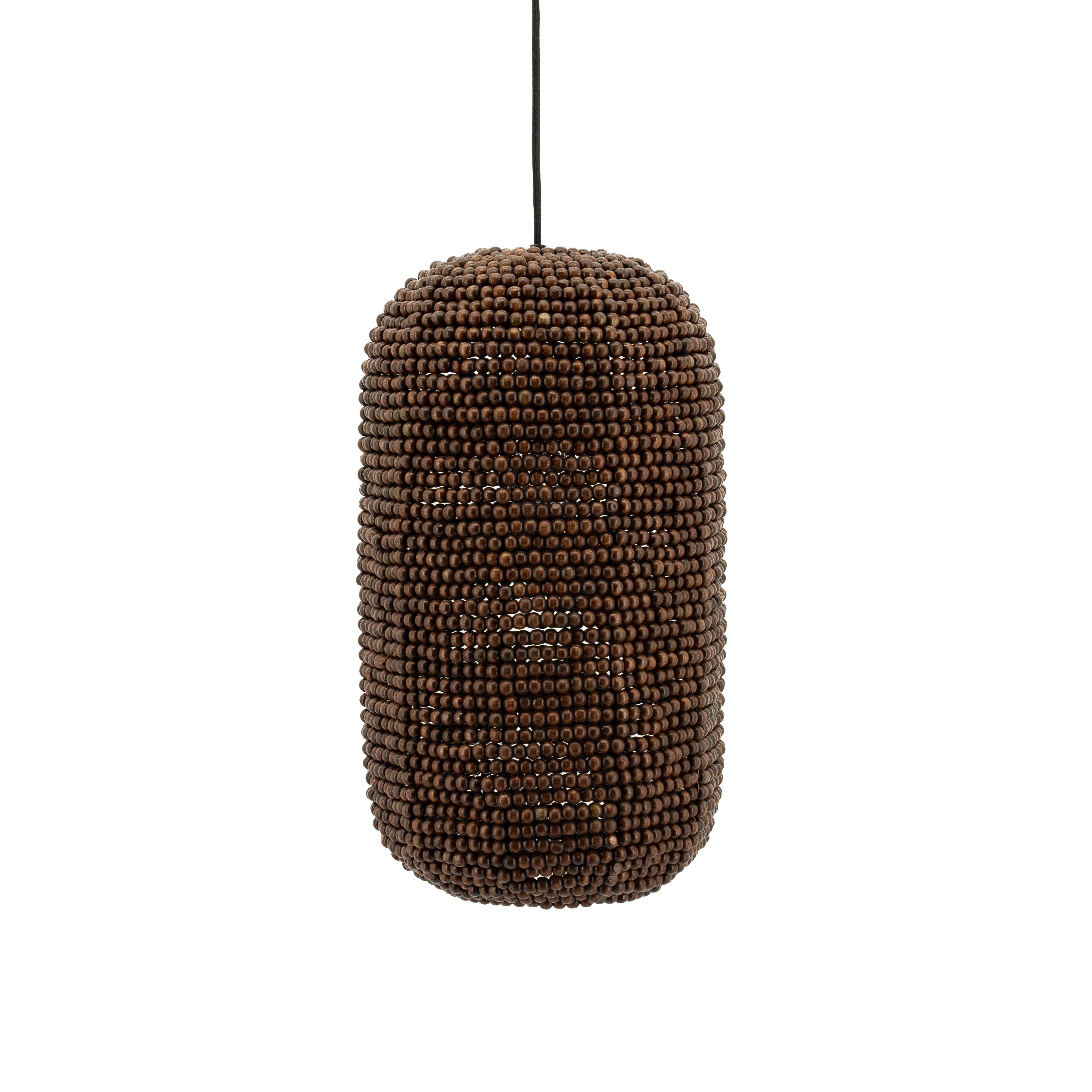 Lampa wisząca SHANGA ciemne drewno