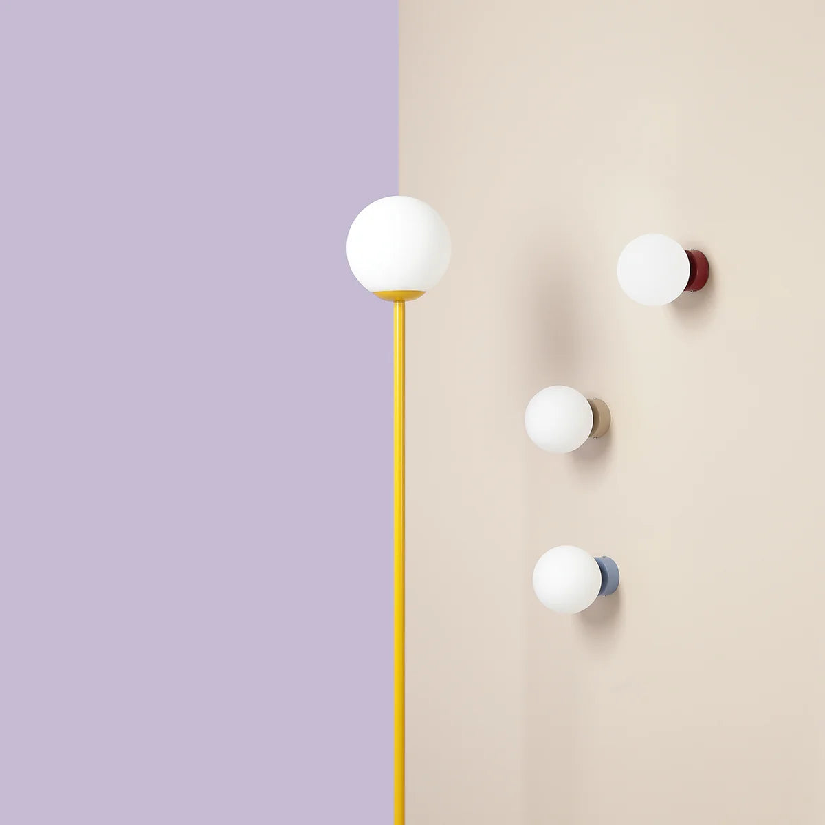 Pinne mustard floor lamp yellow