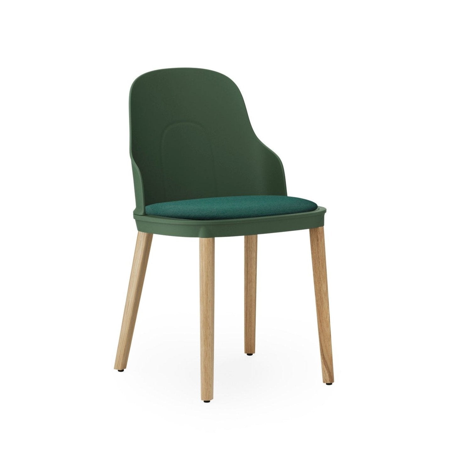 Allez Green Sunbrella Canvas Chair mit einer Eichenbasis