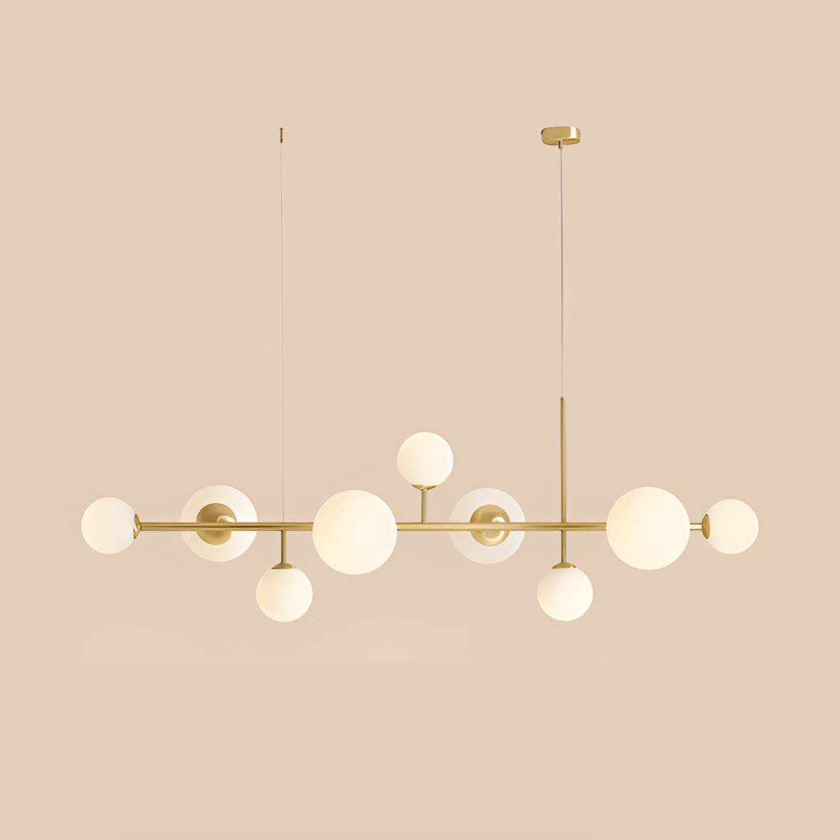 DIONE LONG Pendelleuchte aus Messing
