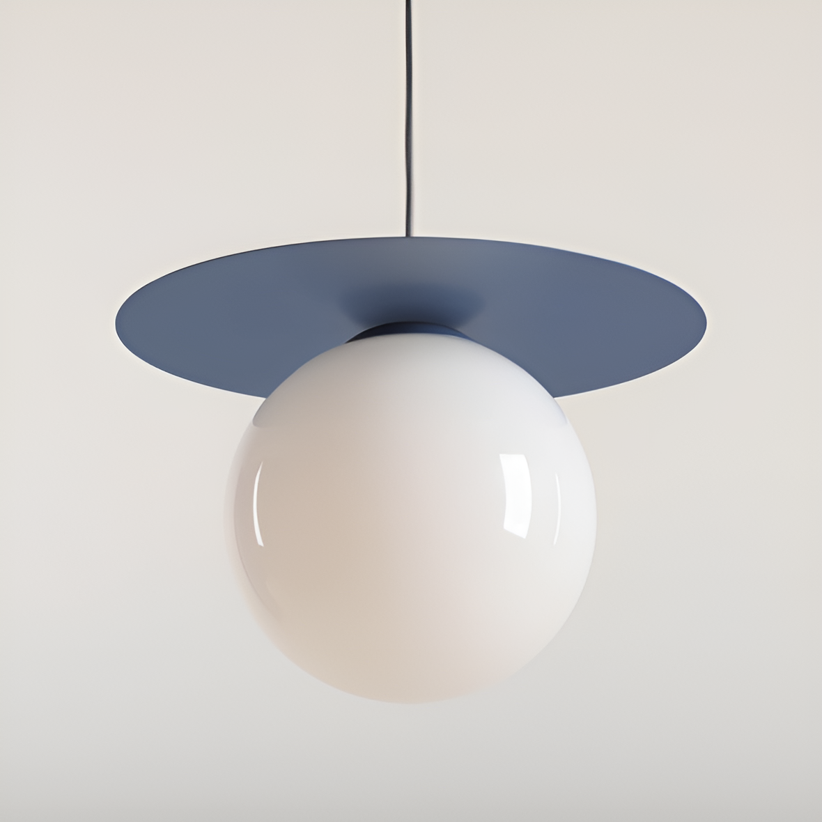 Blue Loop hanging lamp