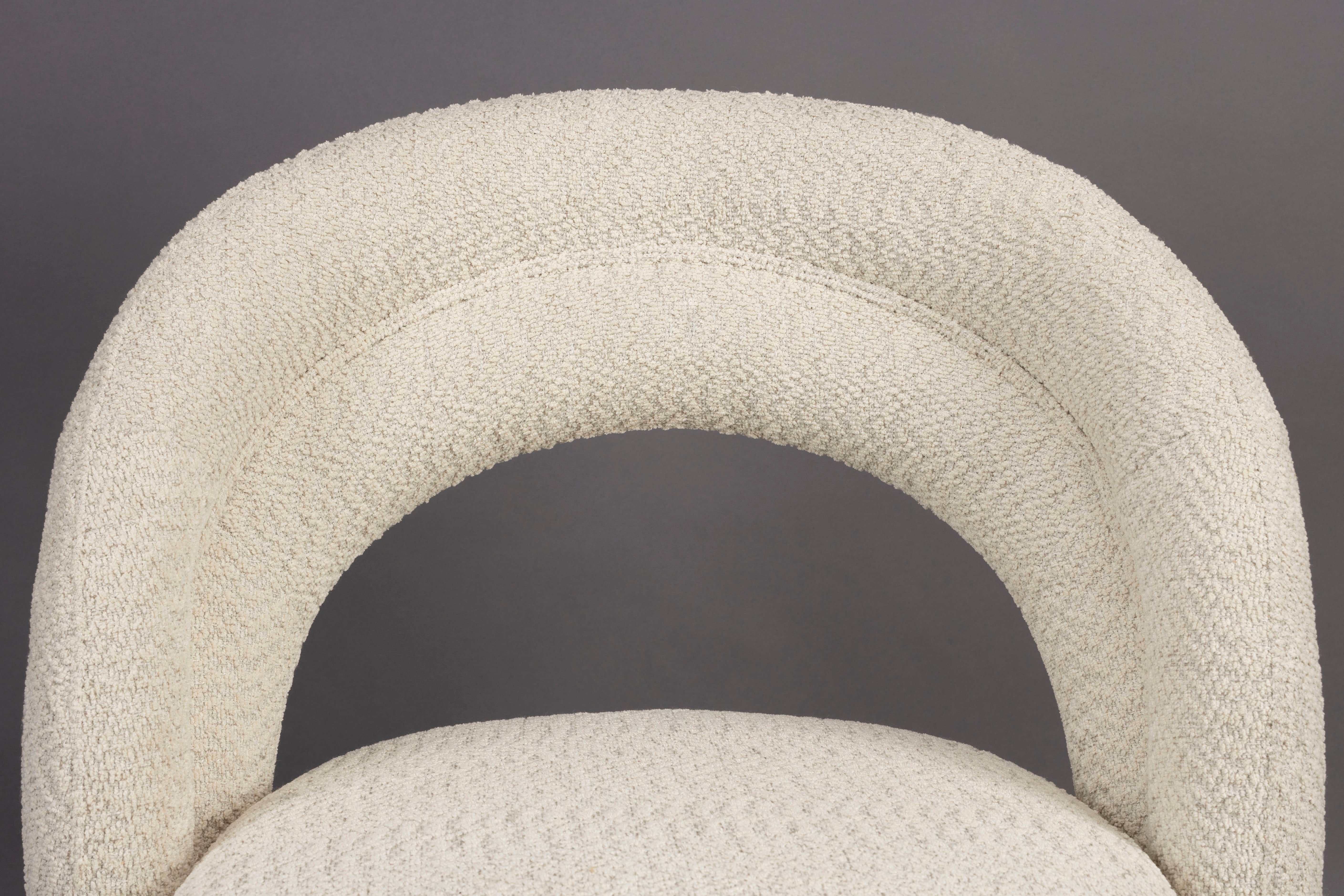 SEINA beige swivel armchair