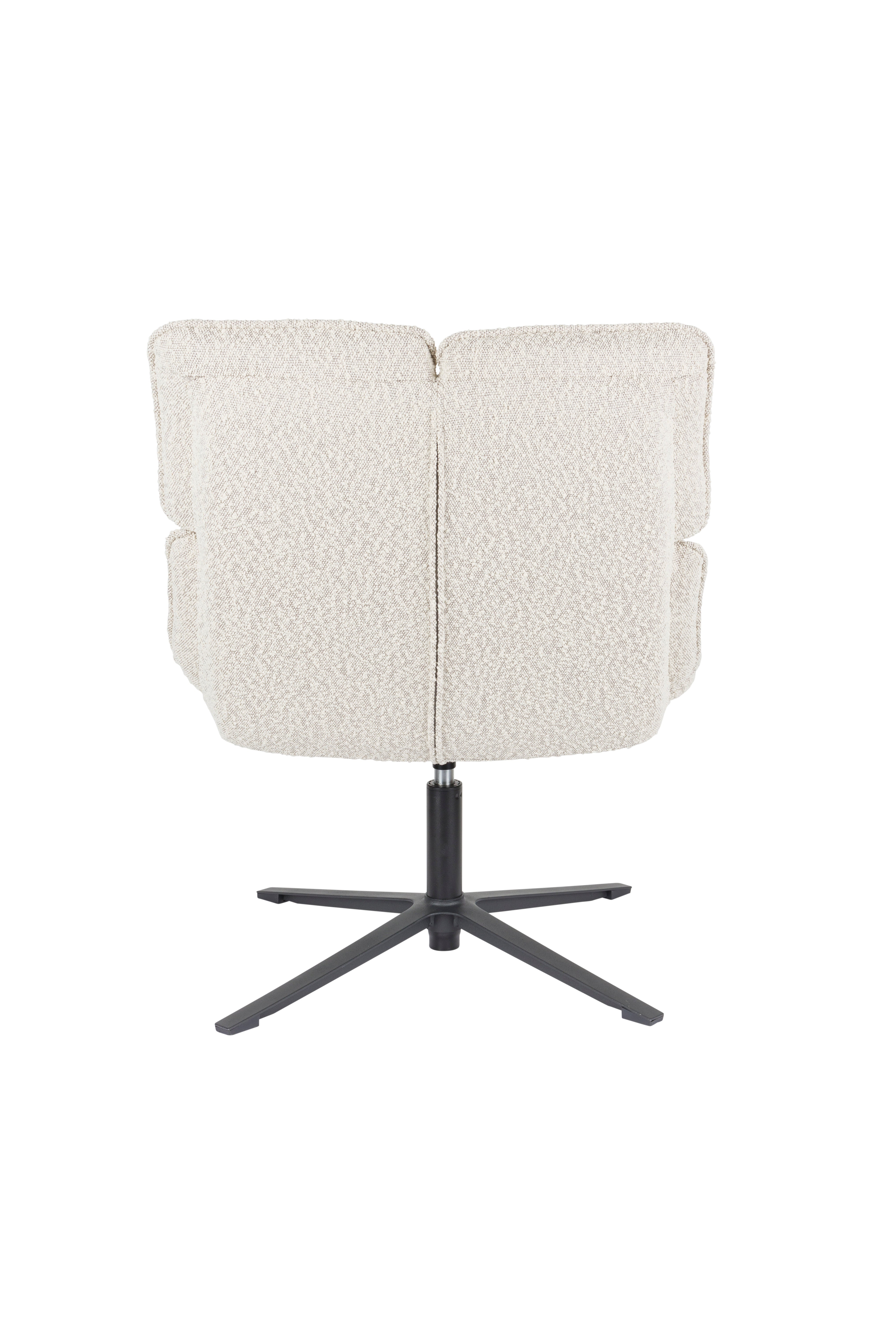 BROS Armchair in Beige with Black Base