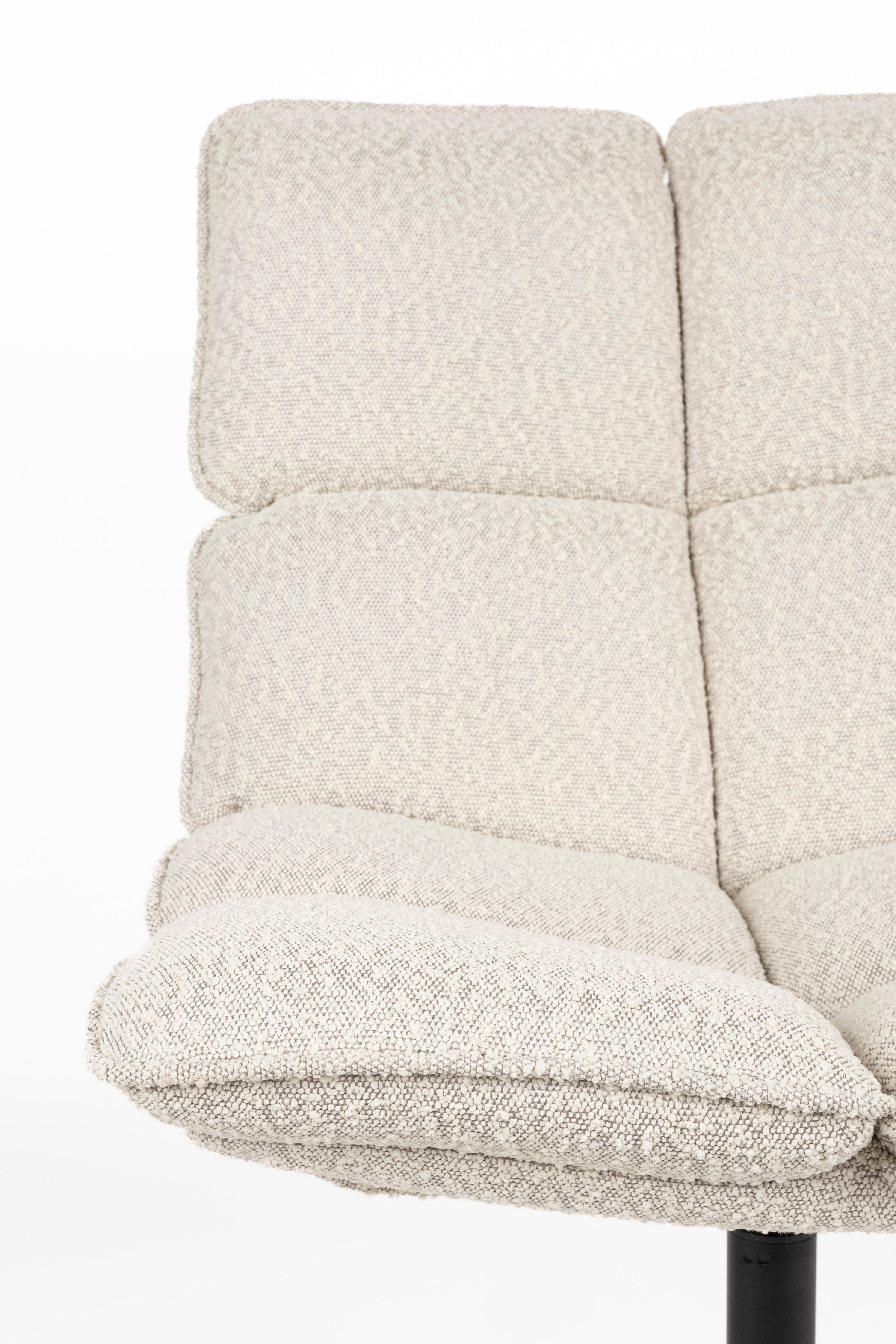 BROS Armchair in Beige with Black Base