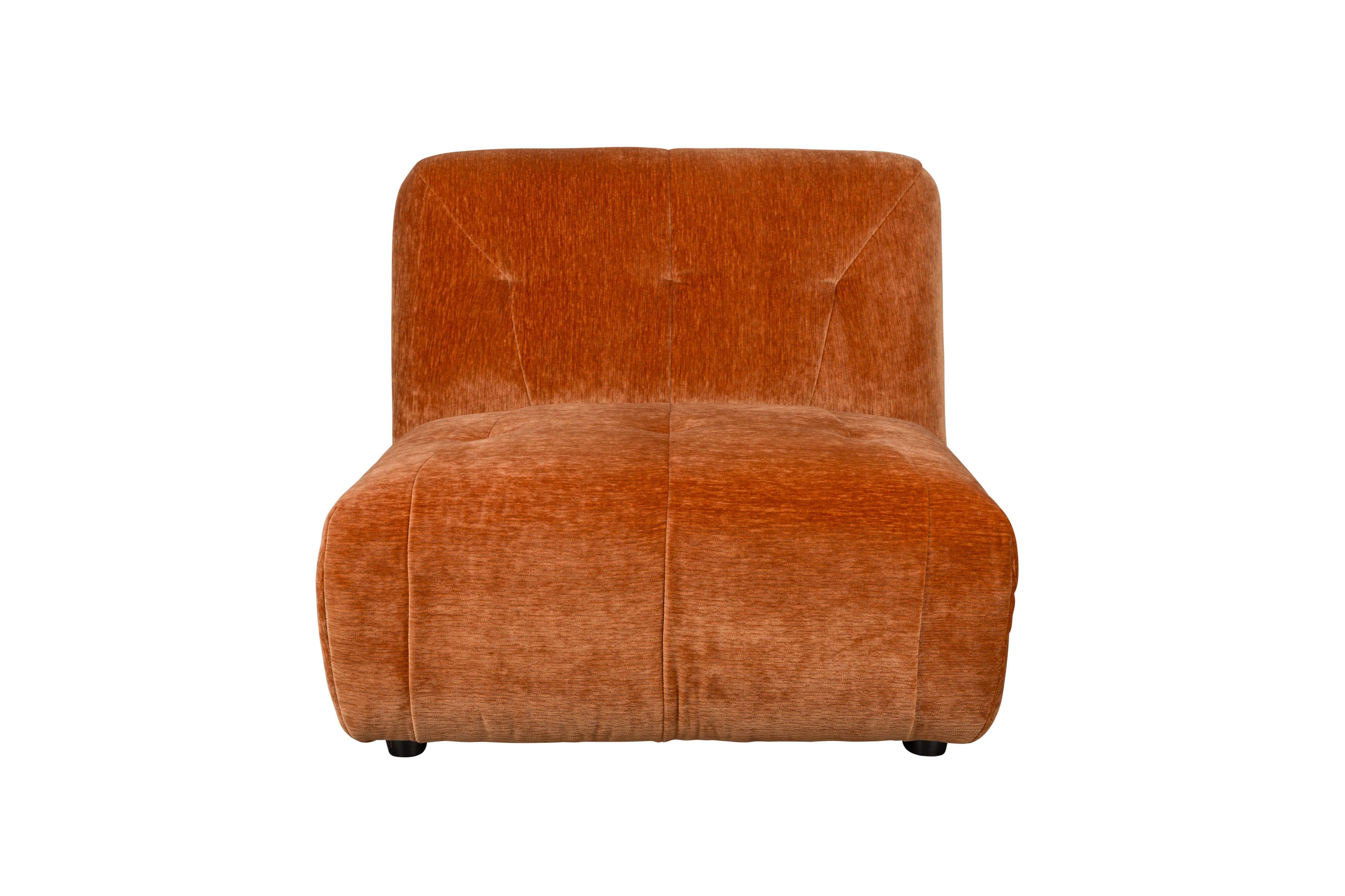 Sofa modułowa GIADA - element środkowy brązowy welur