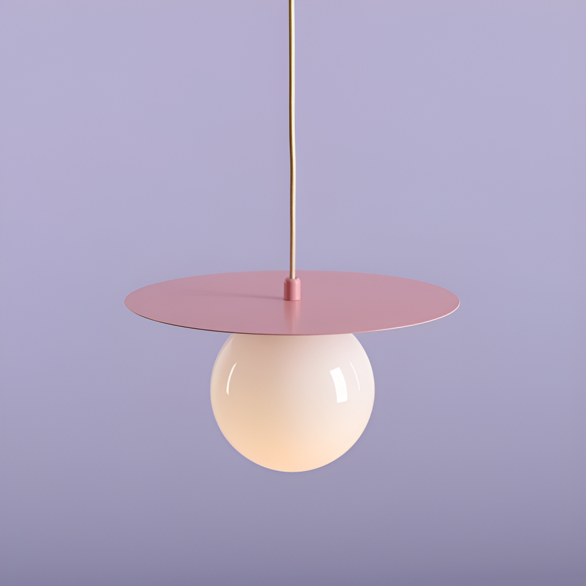 Lampa wisząca LOOP różowy