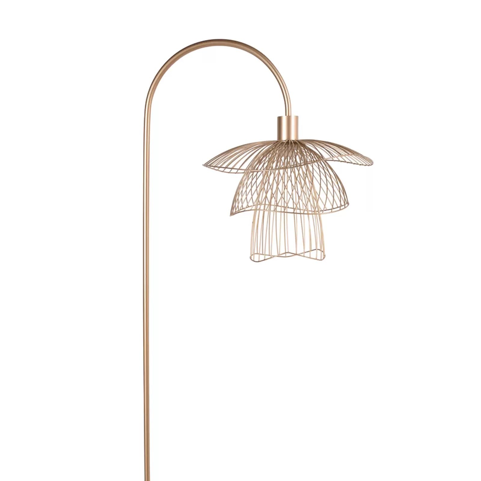 Lampa podłogowa PAPILLON szampański złoty