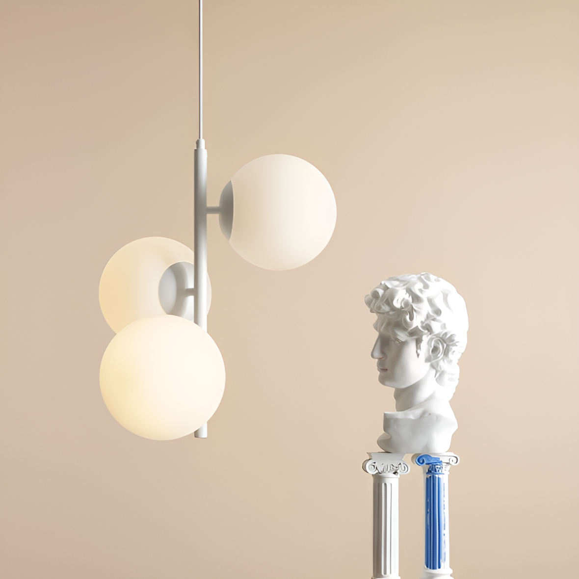 Lampa wisząca FINN TRIO biały