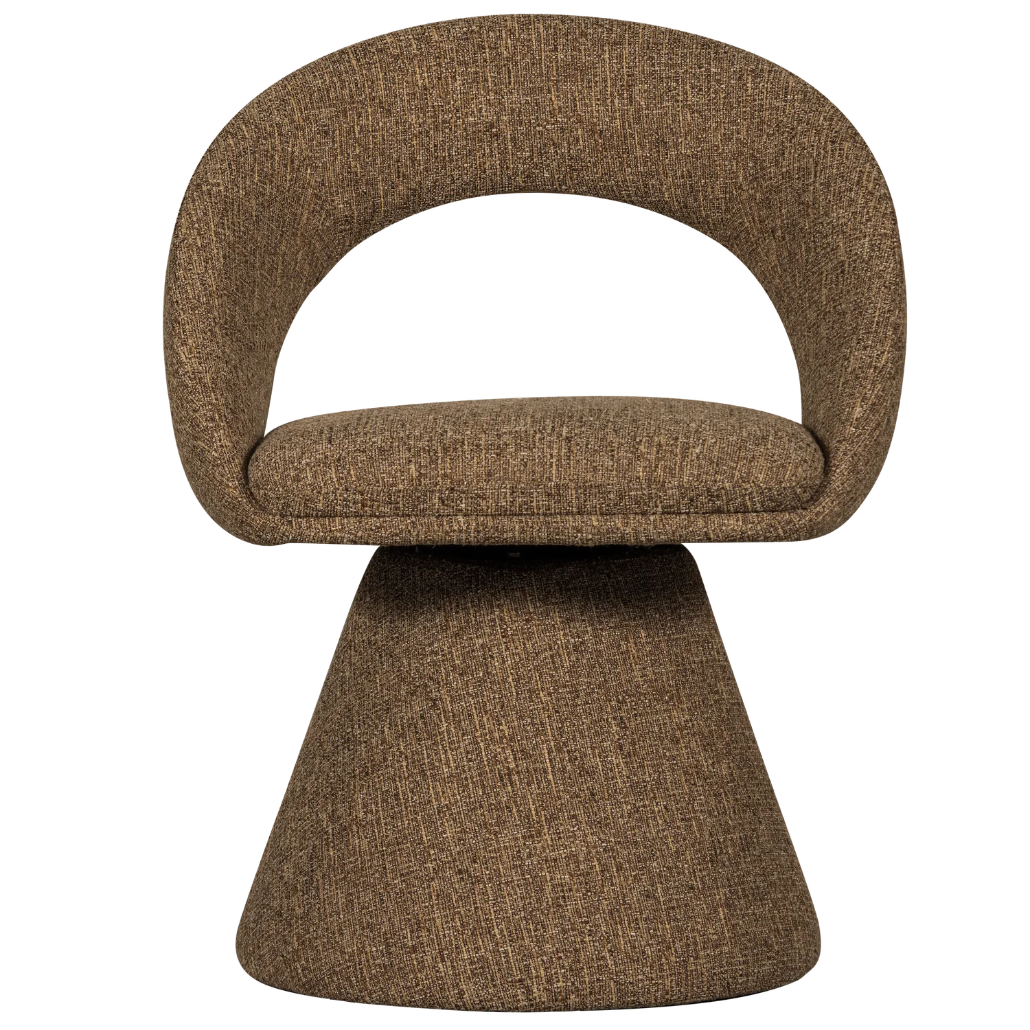 WINTER swivel chair brown mélange