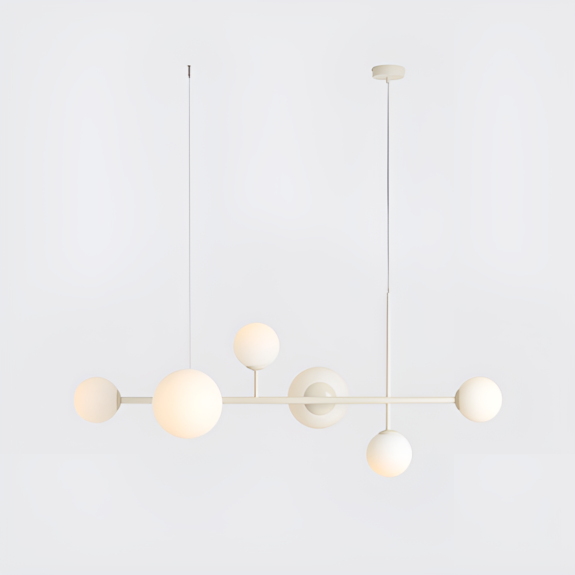 Lampa wisząca DIONE HEXA kremowy