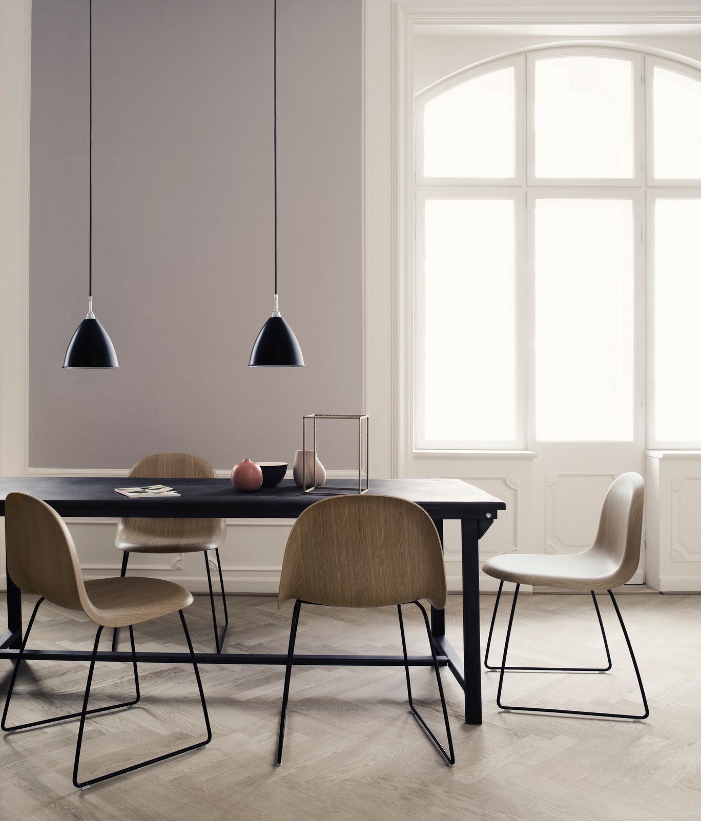 BESTLITE BL9 Brass Pendant Lamp with Cream Shade