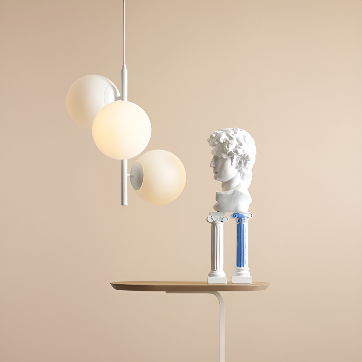 Lampa wisząca FINN TRIO biały