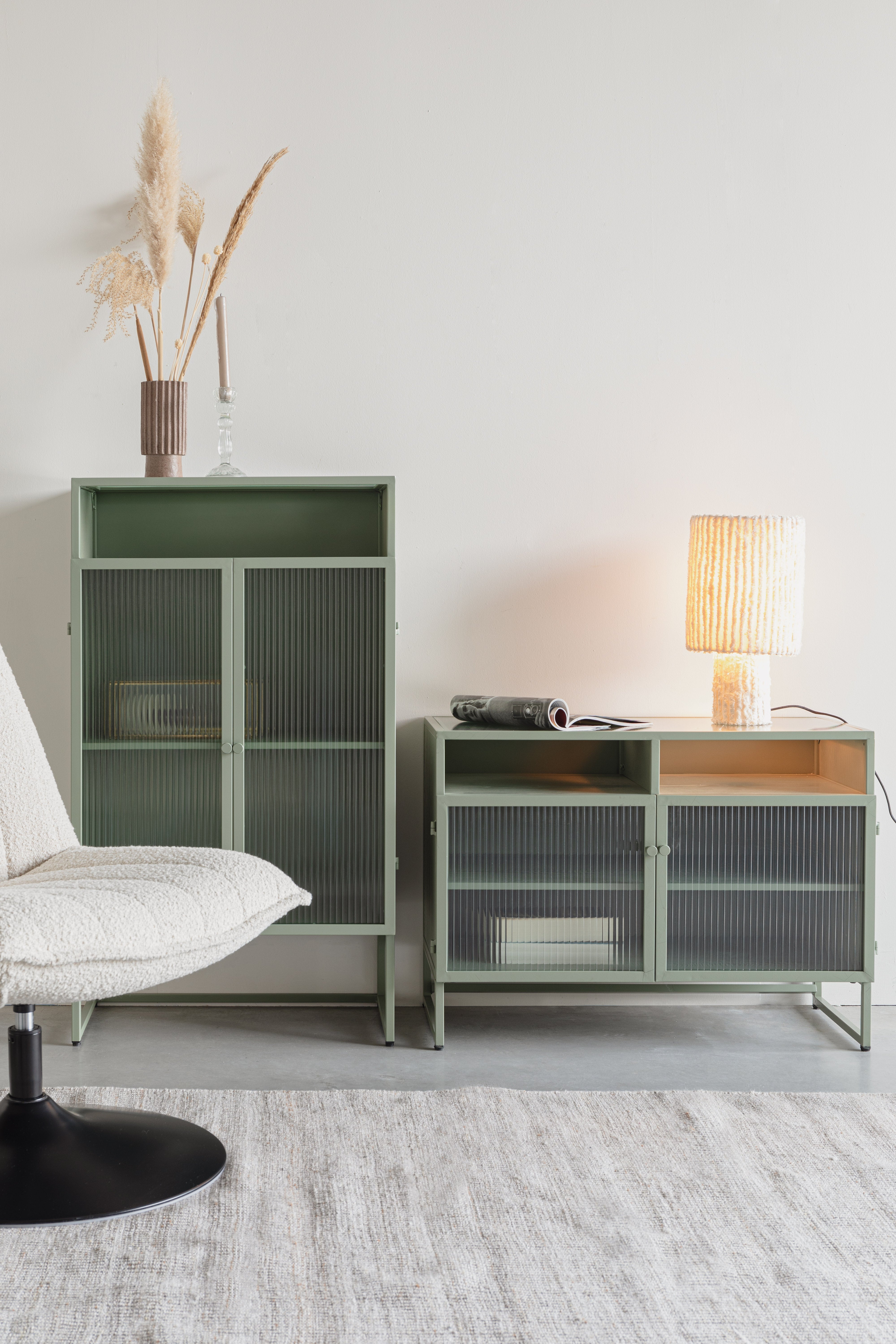 Cabinet Herbe Large White Label Living Eye on Design