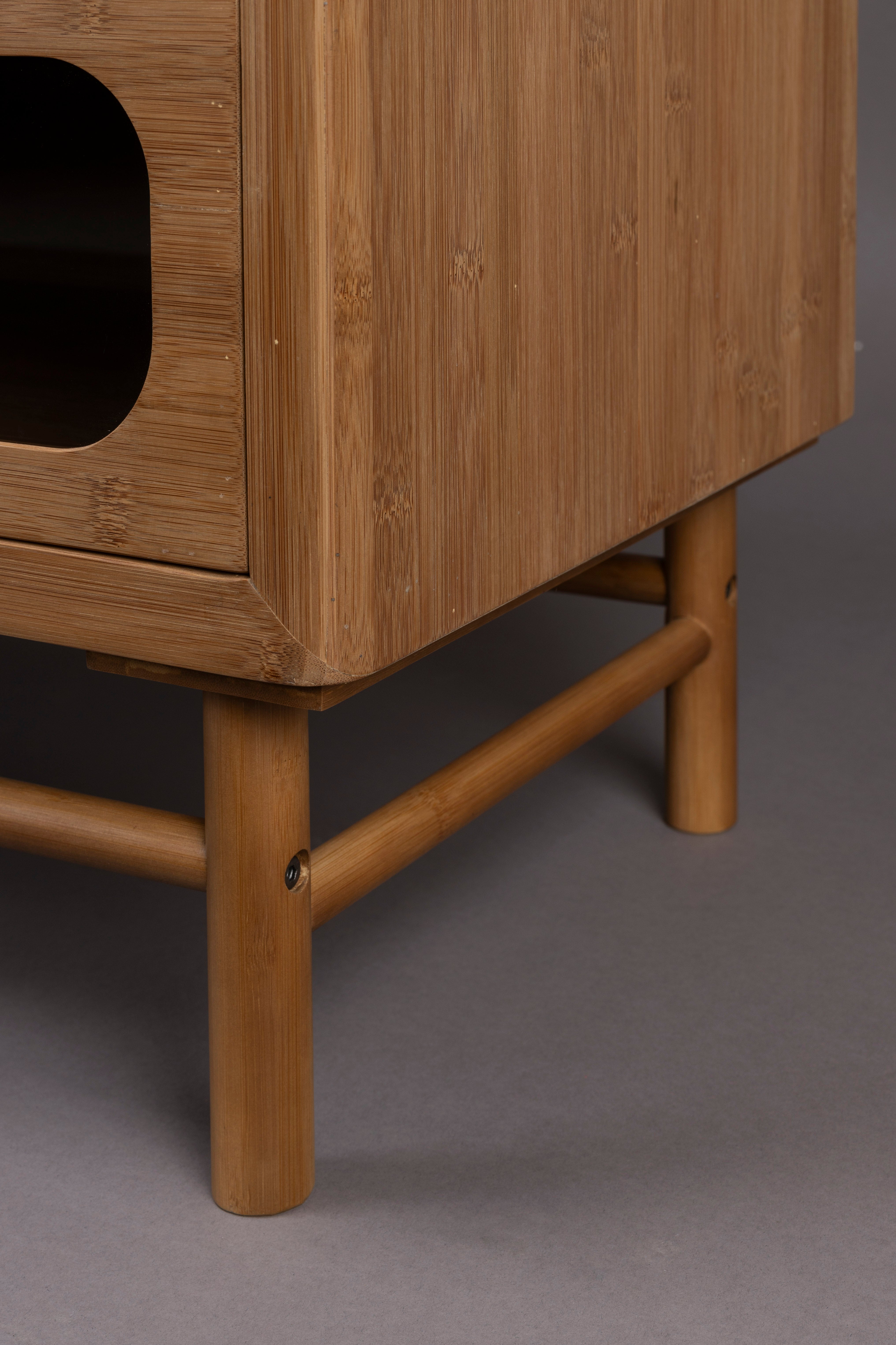 CAROUN Chest of Drawers Carbonized Bamboo Wood