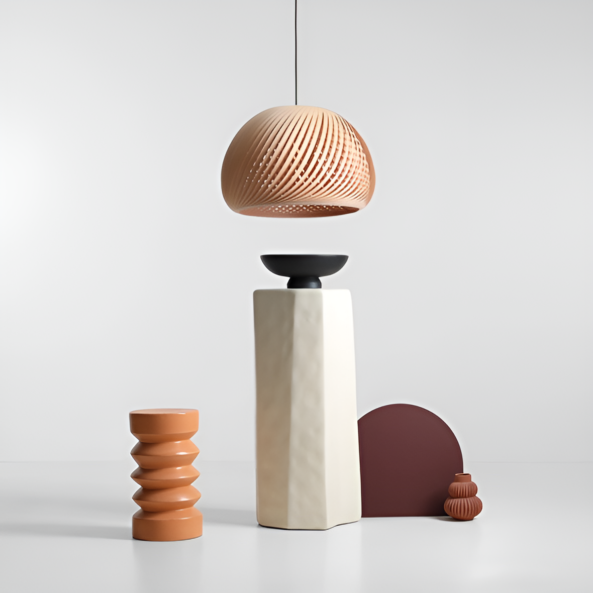 Lampa wisząca NATURE CROSS drewno
