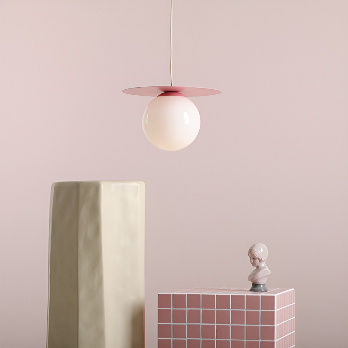 Lampa wisząca LOOP różowy
