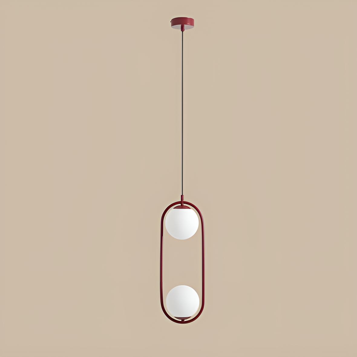 Lampa wisząca RIVA DUO bordowy