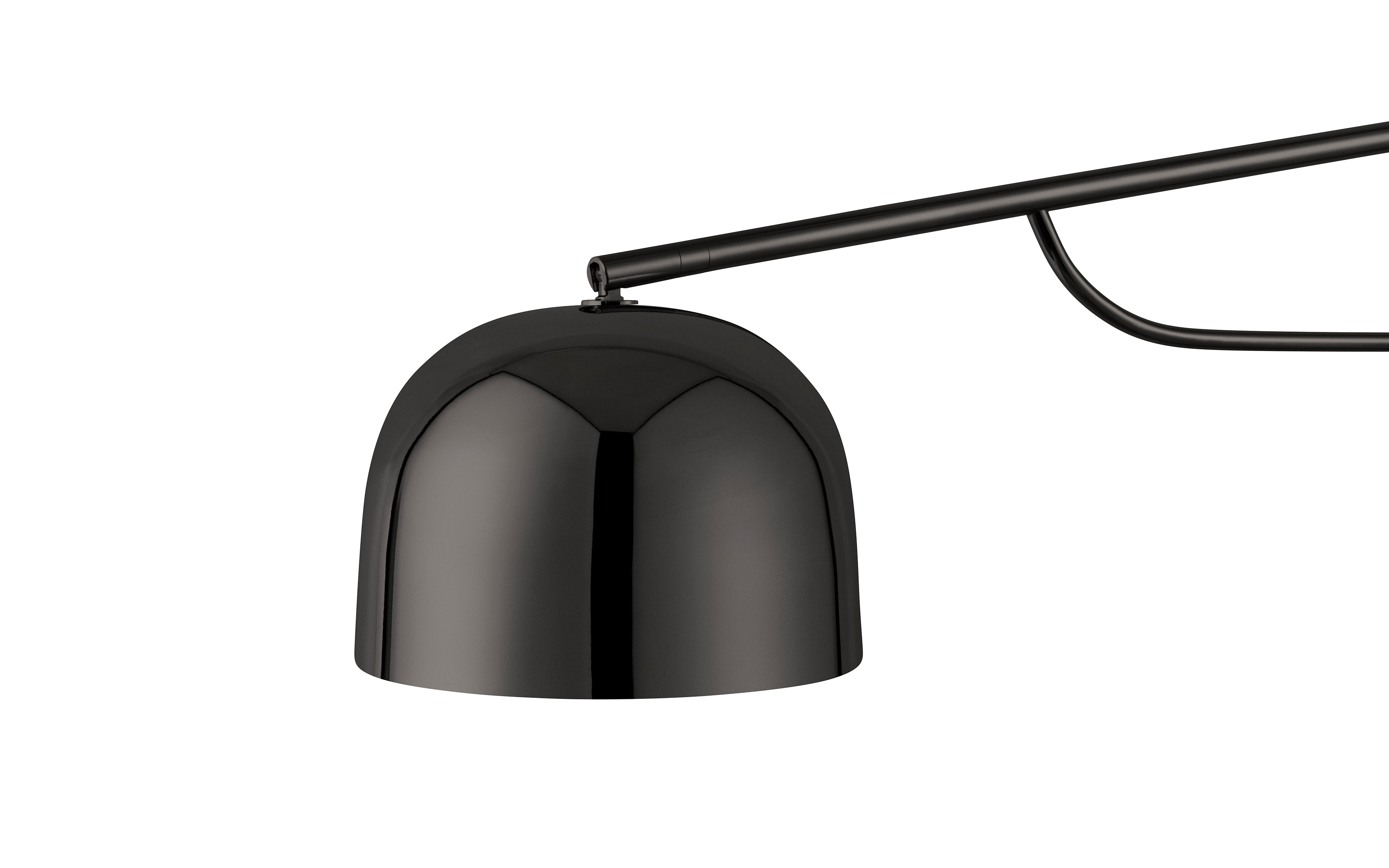 Lampa ścienna GRANT czarny z czarnym granitem