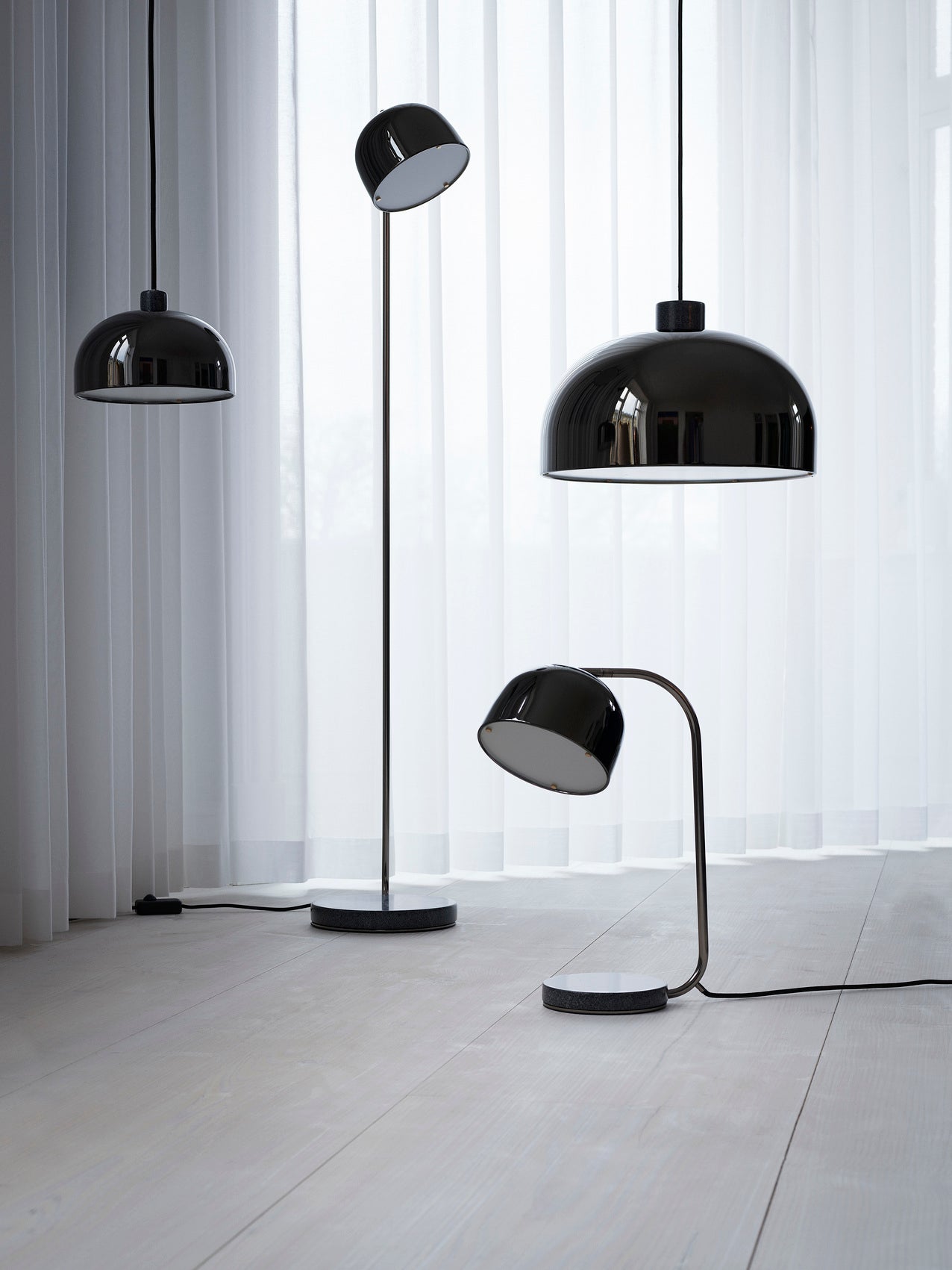 Lampa podłogowa GRANT czarny