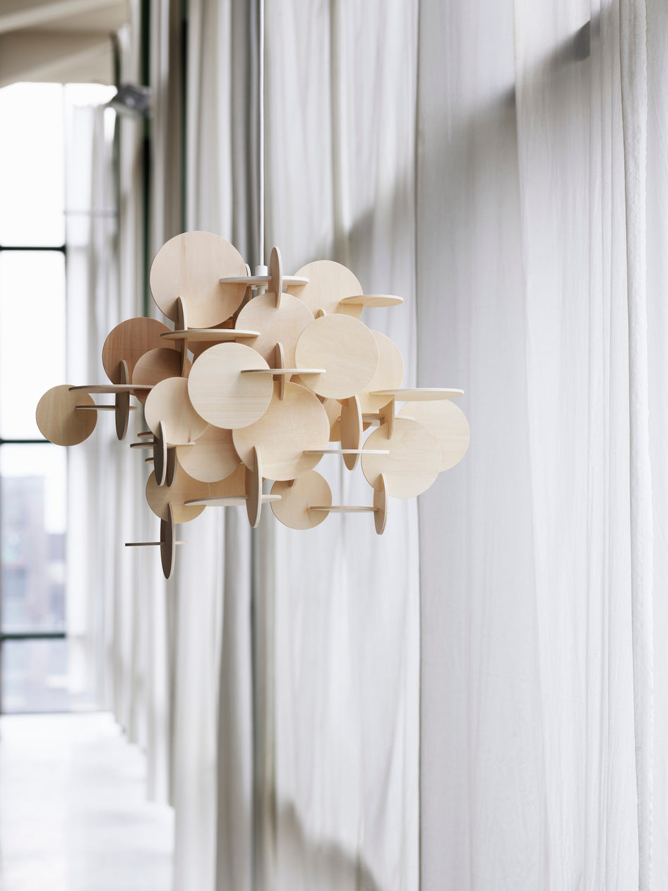 Lampa wisząca BAU drewno