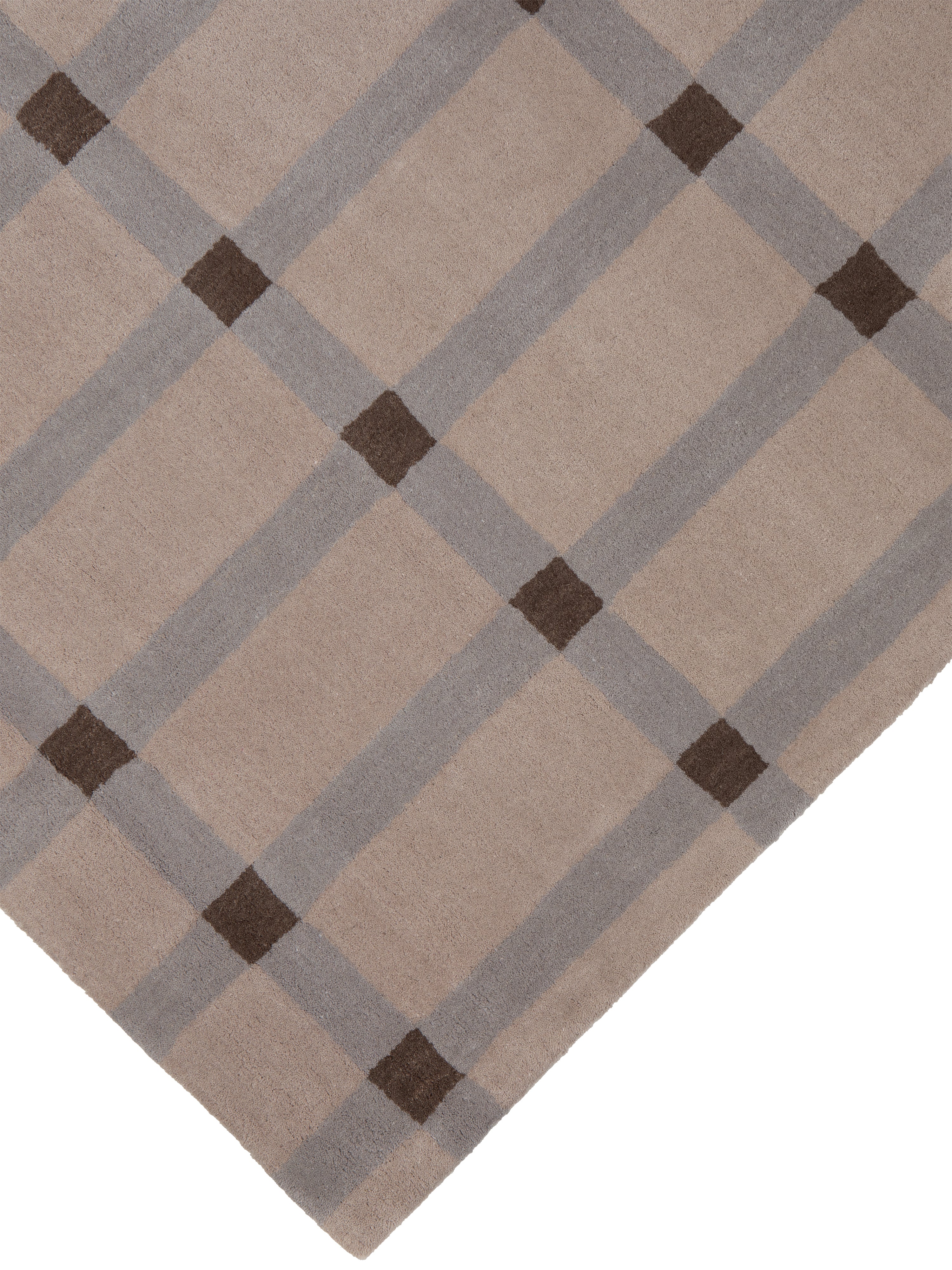 Teppich COTTAGE braun mit grau