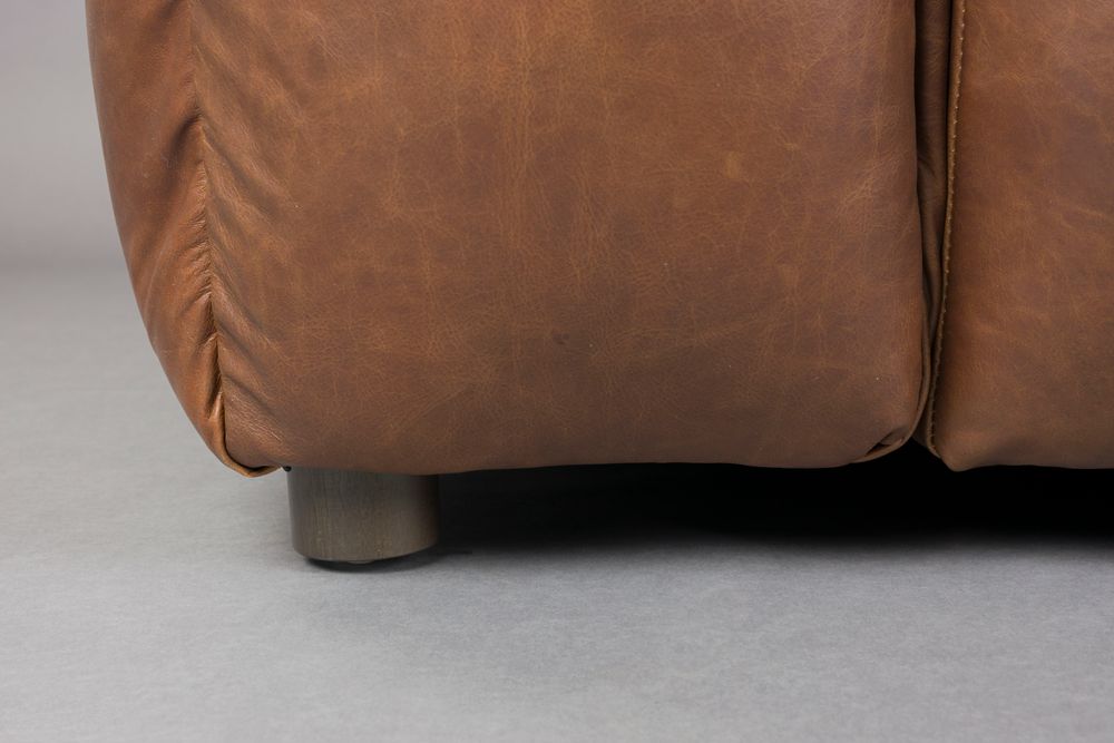 HACKMAN modular sofa - left end element chocolate leather