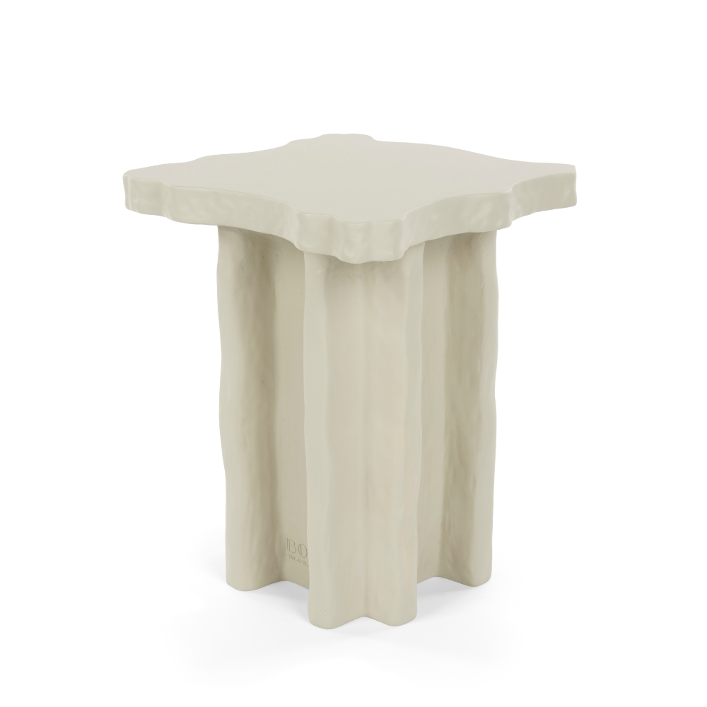 BORN TO BE ALIVE quadratischer Beistelltisch beige