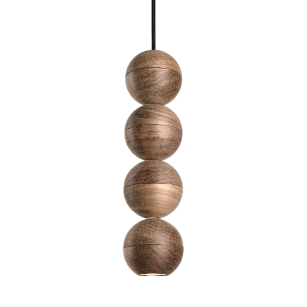 Lampa wisząca WOODOO lite drewno orzechowe