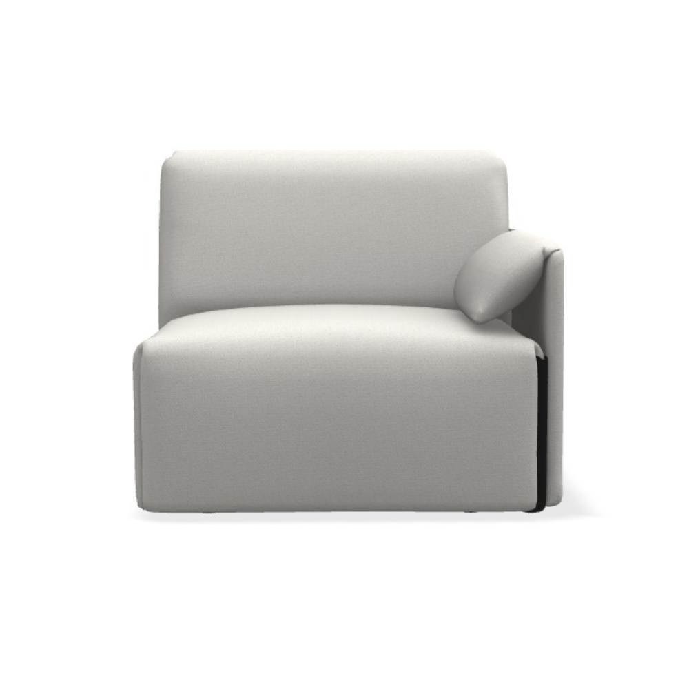 Sofa modułowa COSTUME - moduł prawostronny tapicerowany
