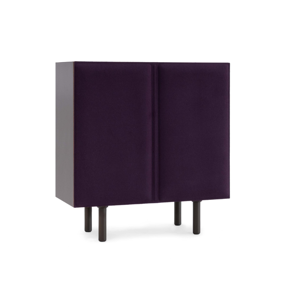 TACITO cabinet purple felt