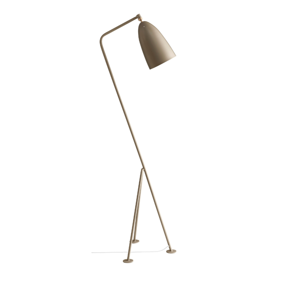 Lampa podłogowa do czytania GRÄSHOPPA beżowy trójnóg