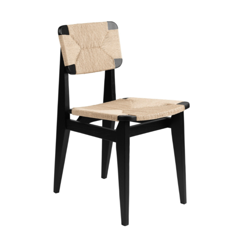 C-CHAIR black oak wood chair