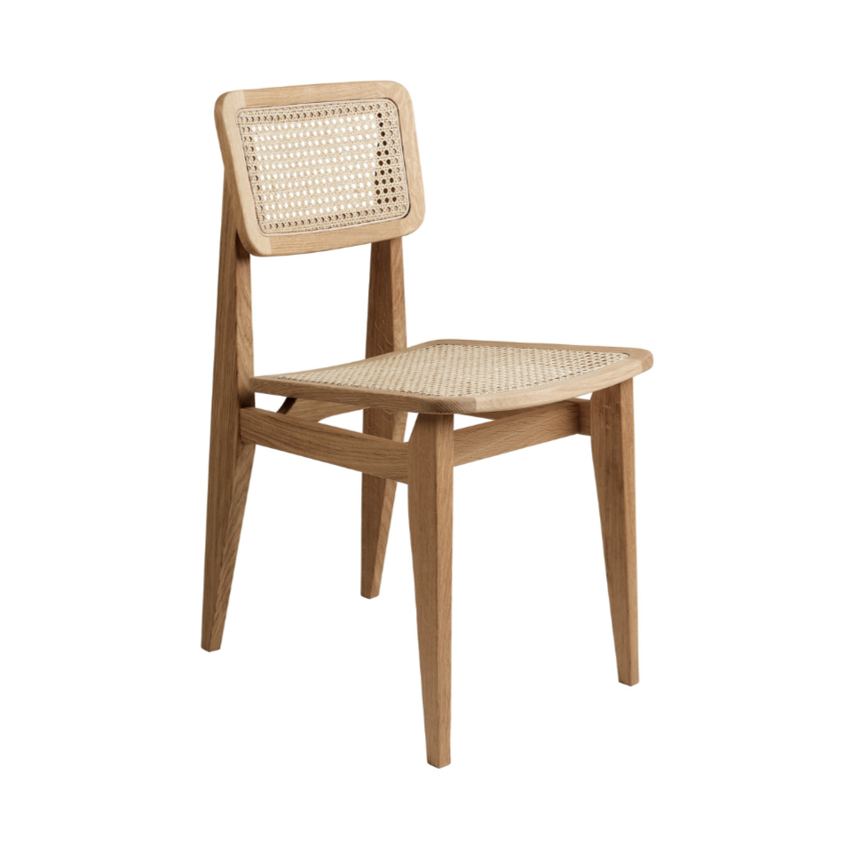 C-CHAIR oak wood chair with weaving