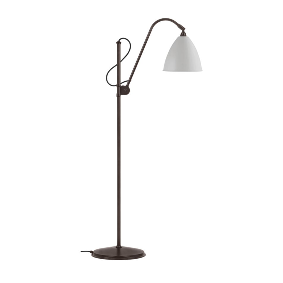 Stehlampe BESTLITE BL3 schwarz mit weißem Schirm