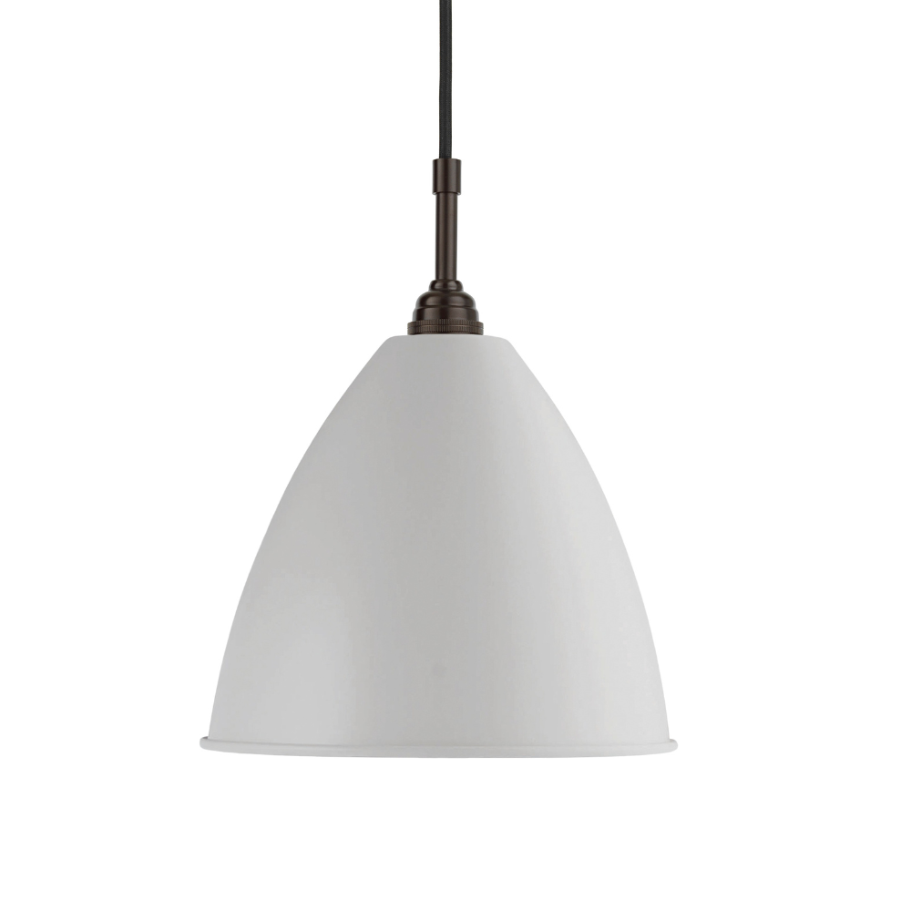 Lampa wisząca BESTLITE BL9 czarny z kremowym kloszem