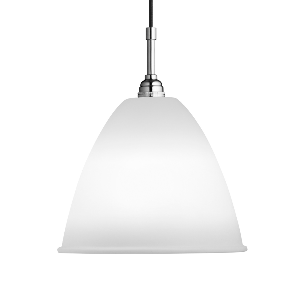 Lampa wisząca BESTLITE BL9 chrom z porcelanowym kloszem