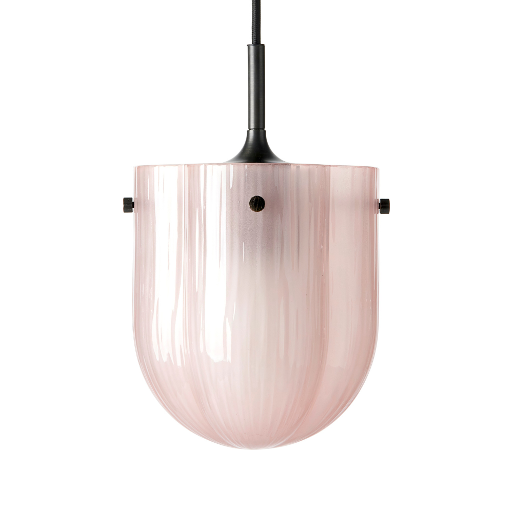 Lampa wisząca SEINE różowe szkło