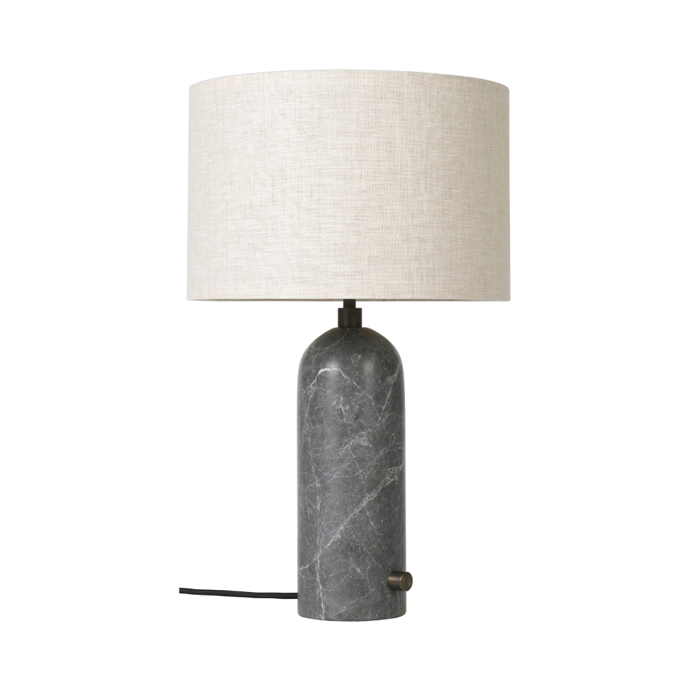 Lampa stołowa GRAVITY szary marmur