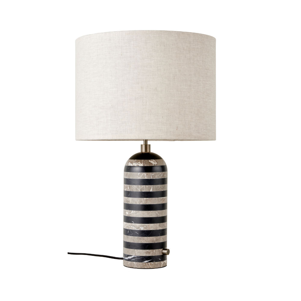 Lampa stołowa GRAVITY czarny z marmurem