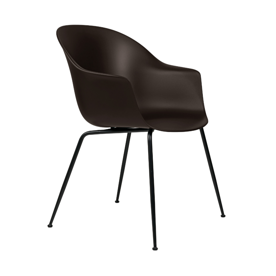 BAT chair brown with black base