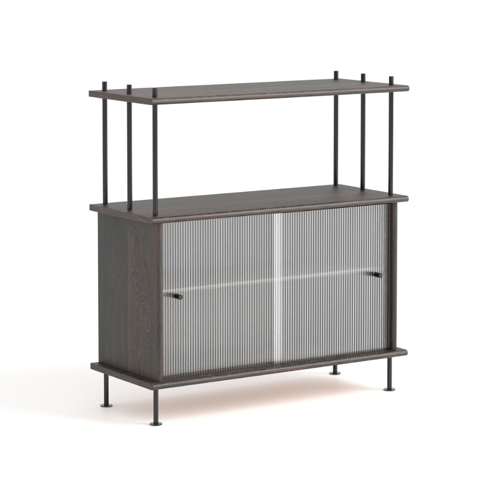 BAVA 100 Cabinet in Ebony Oak Wood