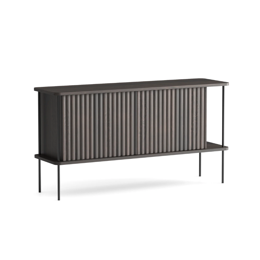 MAYA Chest of Drawers in Ebony Oak Wood