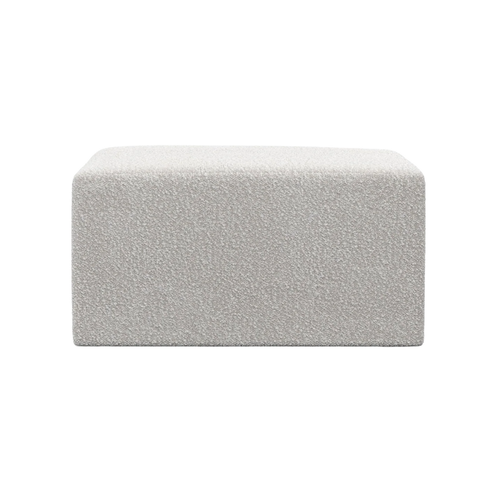 Sofa modulowa TORI - puf jasnoszary boucle