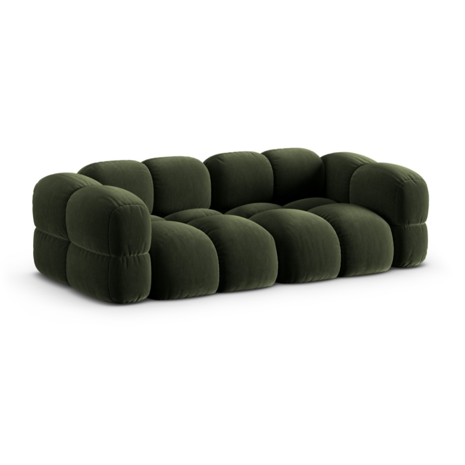 Sofa 4-sitzige Samt LORETTO grün