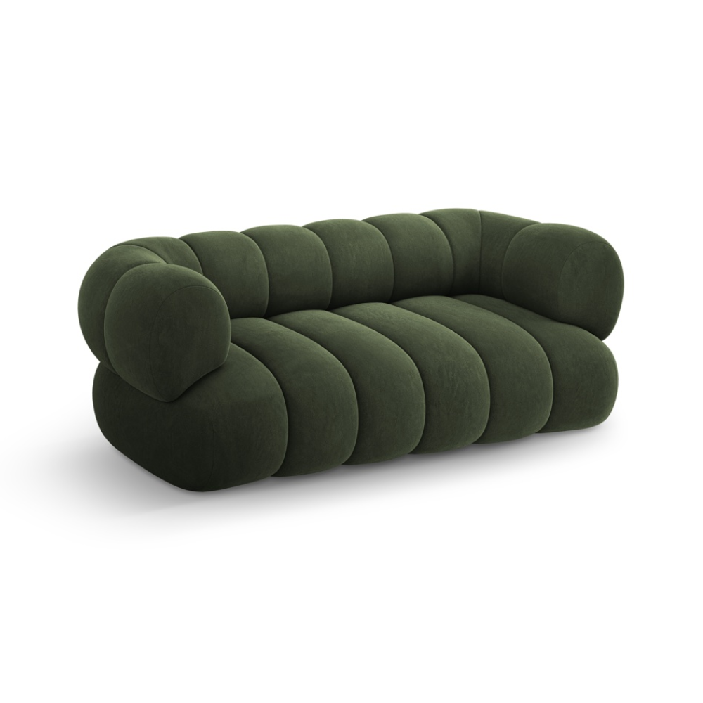 Sofa 2-osobowa aksamitna KOGE zielony