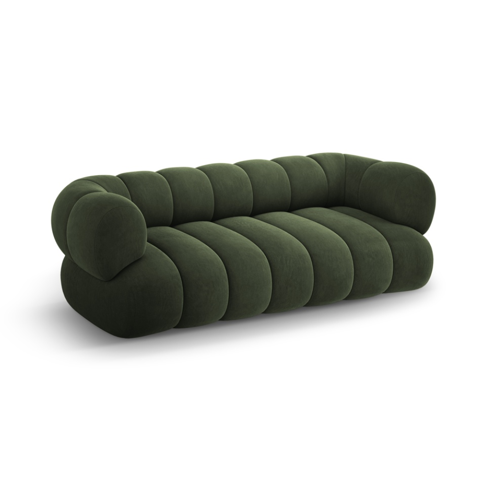Sofa 3-osobowa aksamitna KOGE zielony
